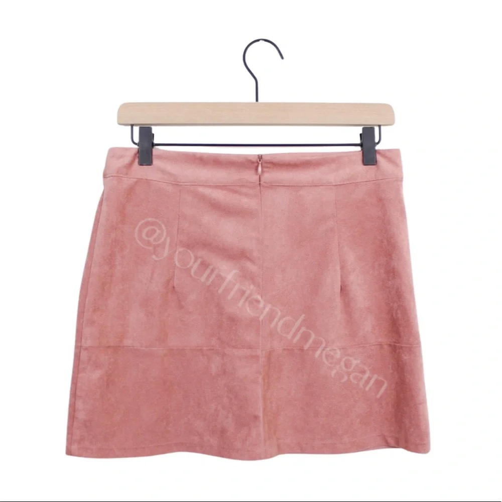Lulus Shenandoah Mauve Suede Mini Skirt - Picture 5 of 8